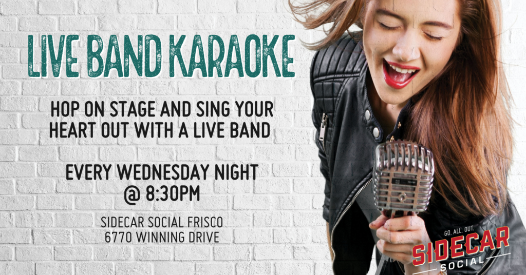 Live Band Karaoke at Sidecar Social The Star District